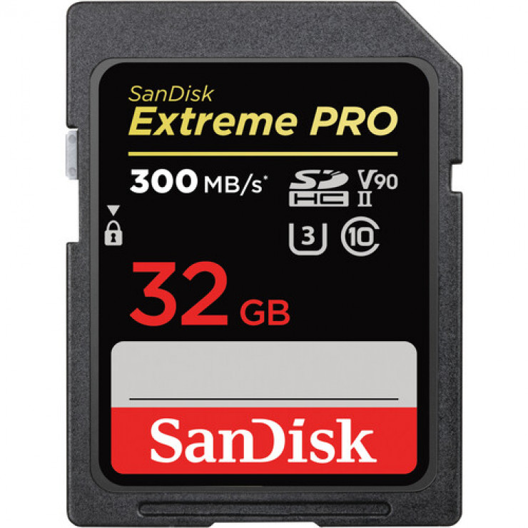 SANDISK  EXTREME PRO SDHC 32GB - 300MB/s UHS-II