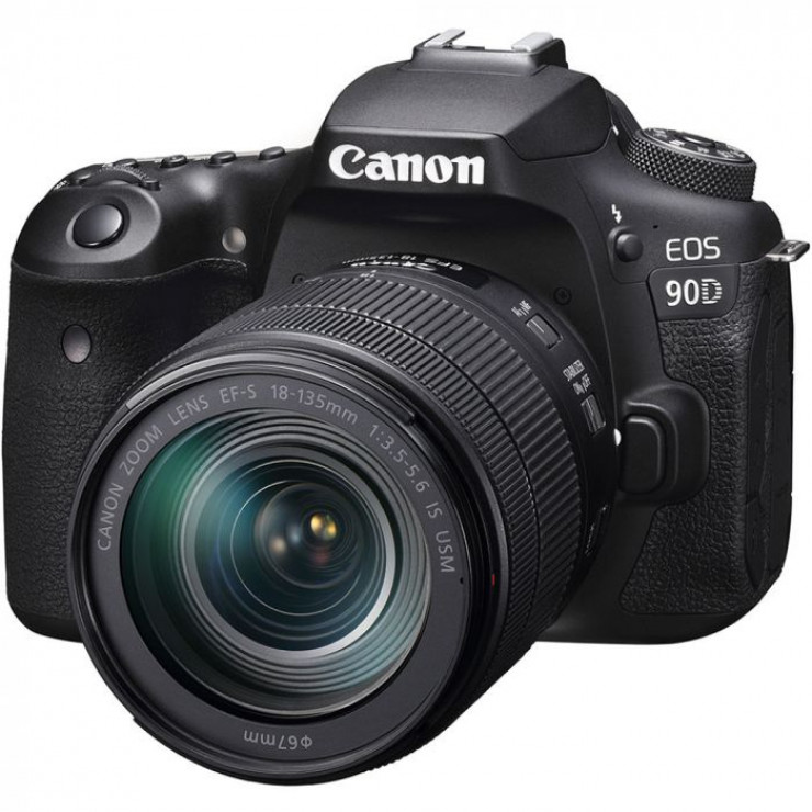 Canon EOS 90D DSLR with 18-135mm f/3.5-5.6 IS USM Lens