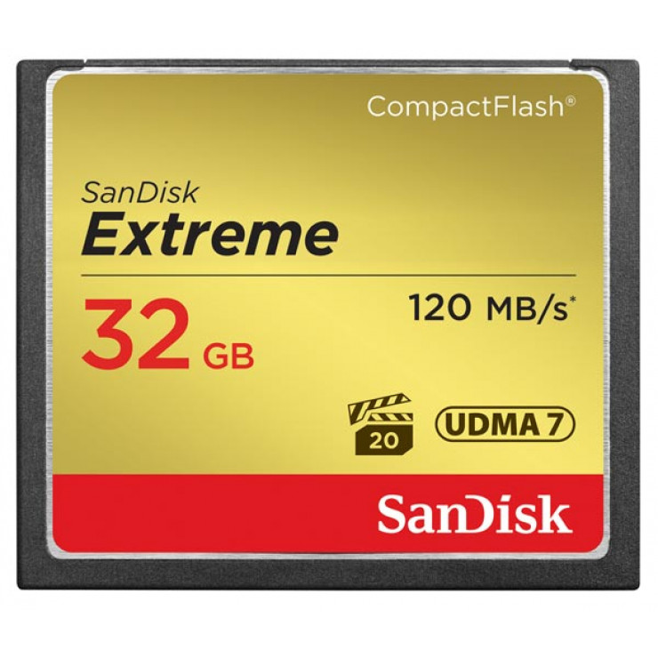 SanDisk Extreme Compact Flash 32GB - 120MB/s 