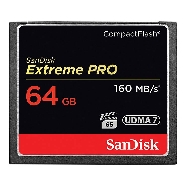 SanDisk Extreme Pro Compact Flash 64GB - 160MB/s 