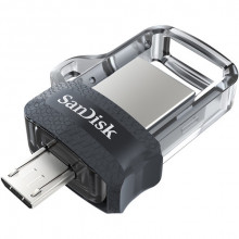 SanDisk Ultra Dual Drive m3.0 64GB Grey & Silver