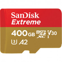 Micro SDXC Extreme 400GB (160MB/s) A2 C10 V30 UHS-I U3