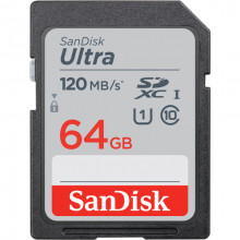 SanDisk Ultra 64GB SDHC Memory Card (140MB/s)