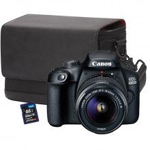 Canon EOS 4000D + EF-S18-55 F/3.5-5.6 III, Canon SB130 Bag, 16Gb SD Card 