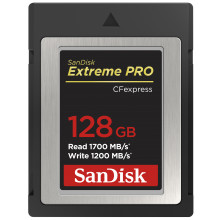SanDisk Extreme PRO 128GB CF Express Card Type B, up to 1700MB/s, for RAW 4K video