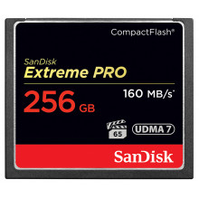 SanDisk Extreme Pro Compact Flash 256GB - 160MB/s UDMA 7 1067X