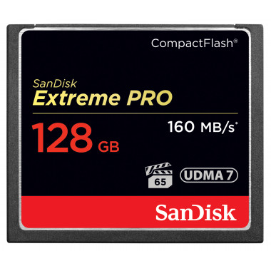 SanDisk Extreme Pro Compact Flash 128GB - 160MB/s 